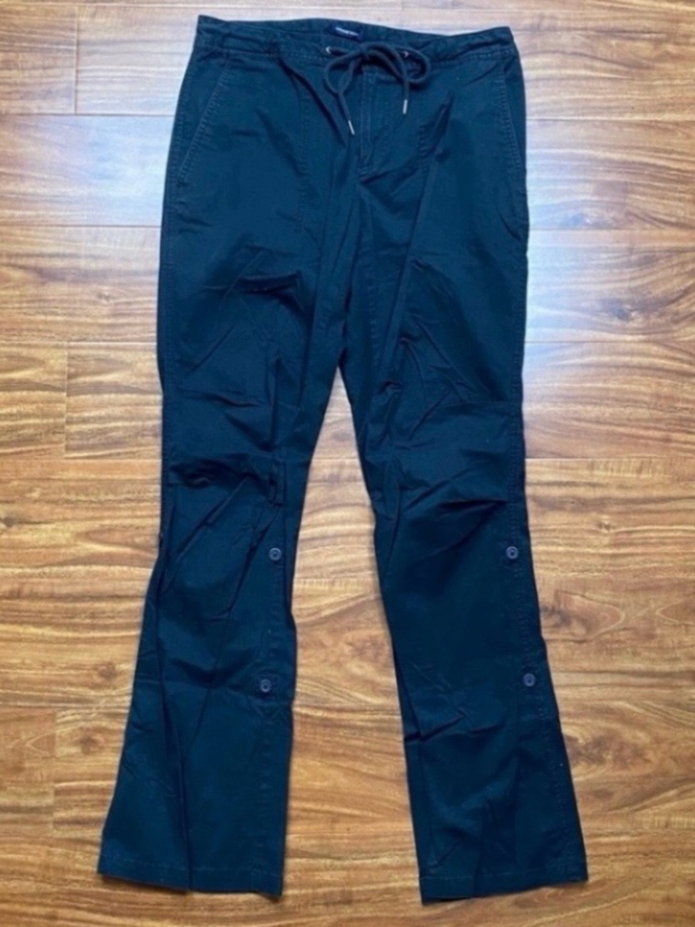 Vintage Y2K Women's Gap Black Stretch High Waist Bootcut Convertible Pant Size S